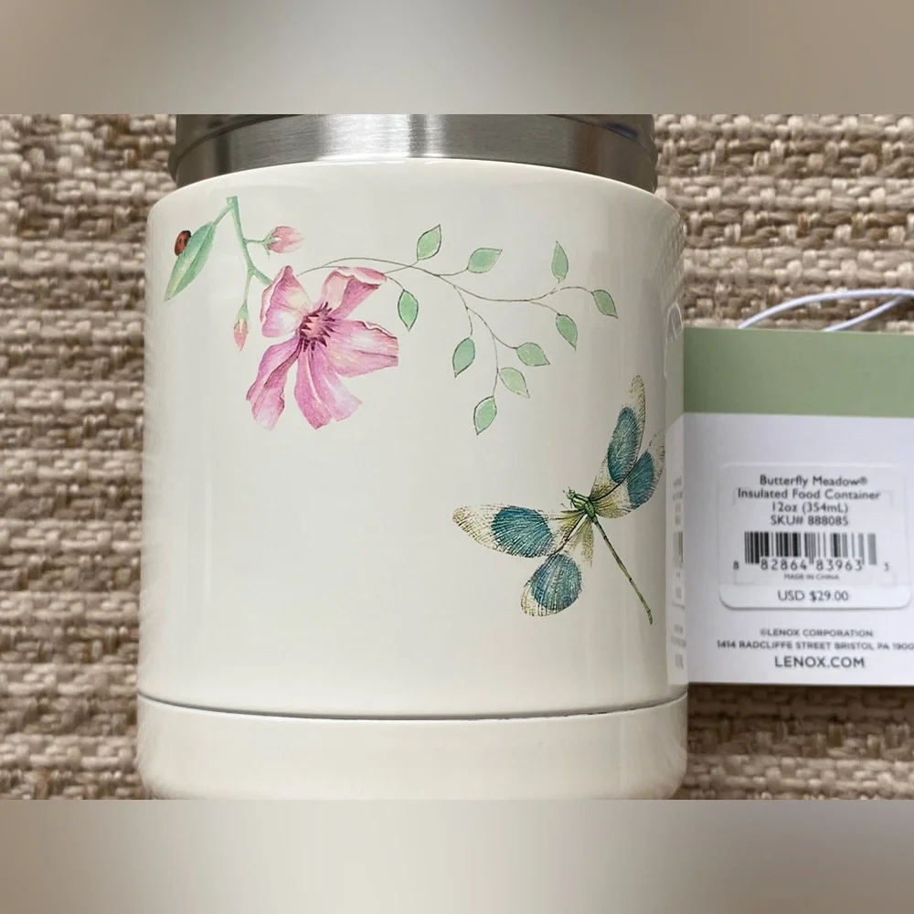 Lenox Butterfly Meadow Insulated Food Container - Picture 7 of 13